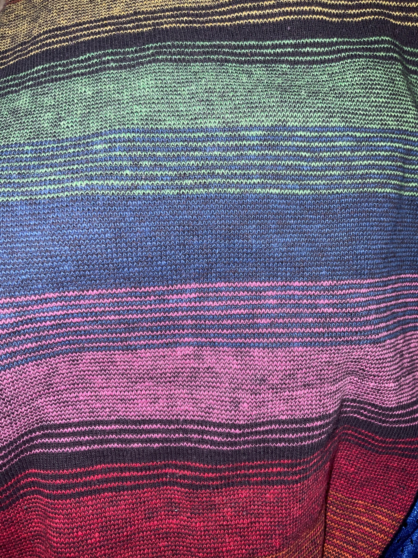 Ardee Marled Stripe Rainbow 70’s 90’s Cotton Tee Size Large