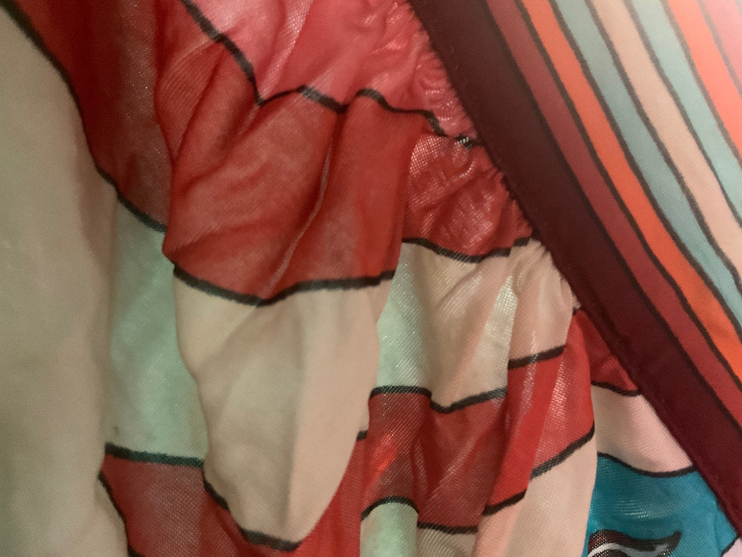 BCBG MAX Azria 70’s Geometric Swirls Print Mini Dress Size Large