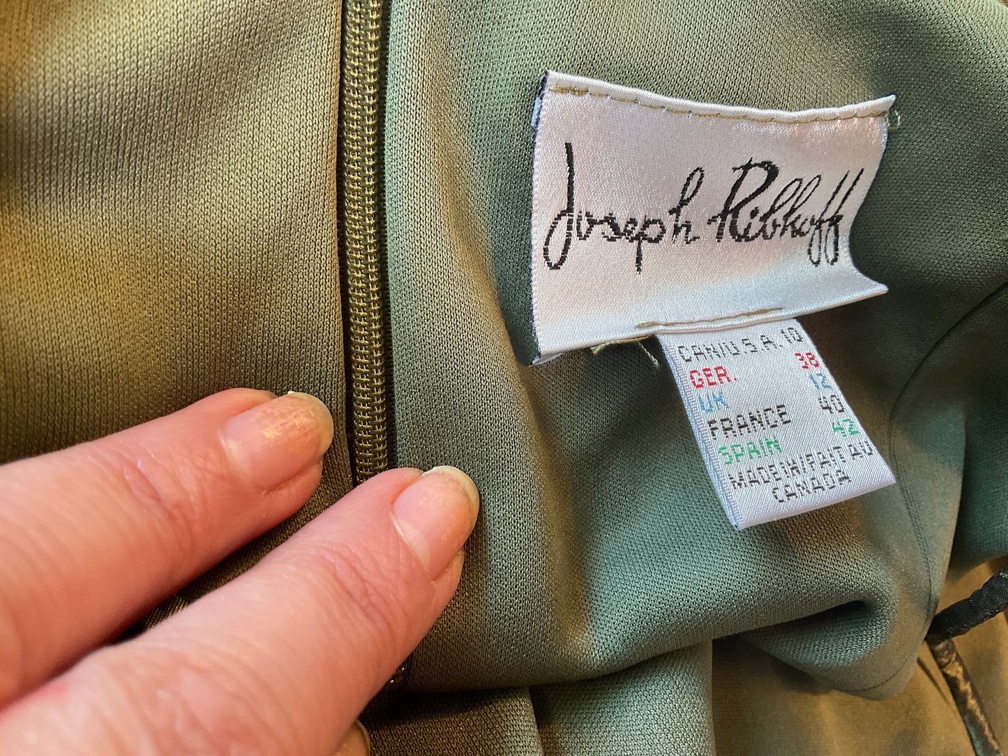 Forest Fairy Spaghetti Strap Y2K Semi Formal Mini Dress Duotone Green to Black Size 10