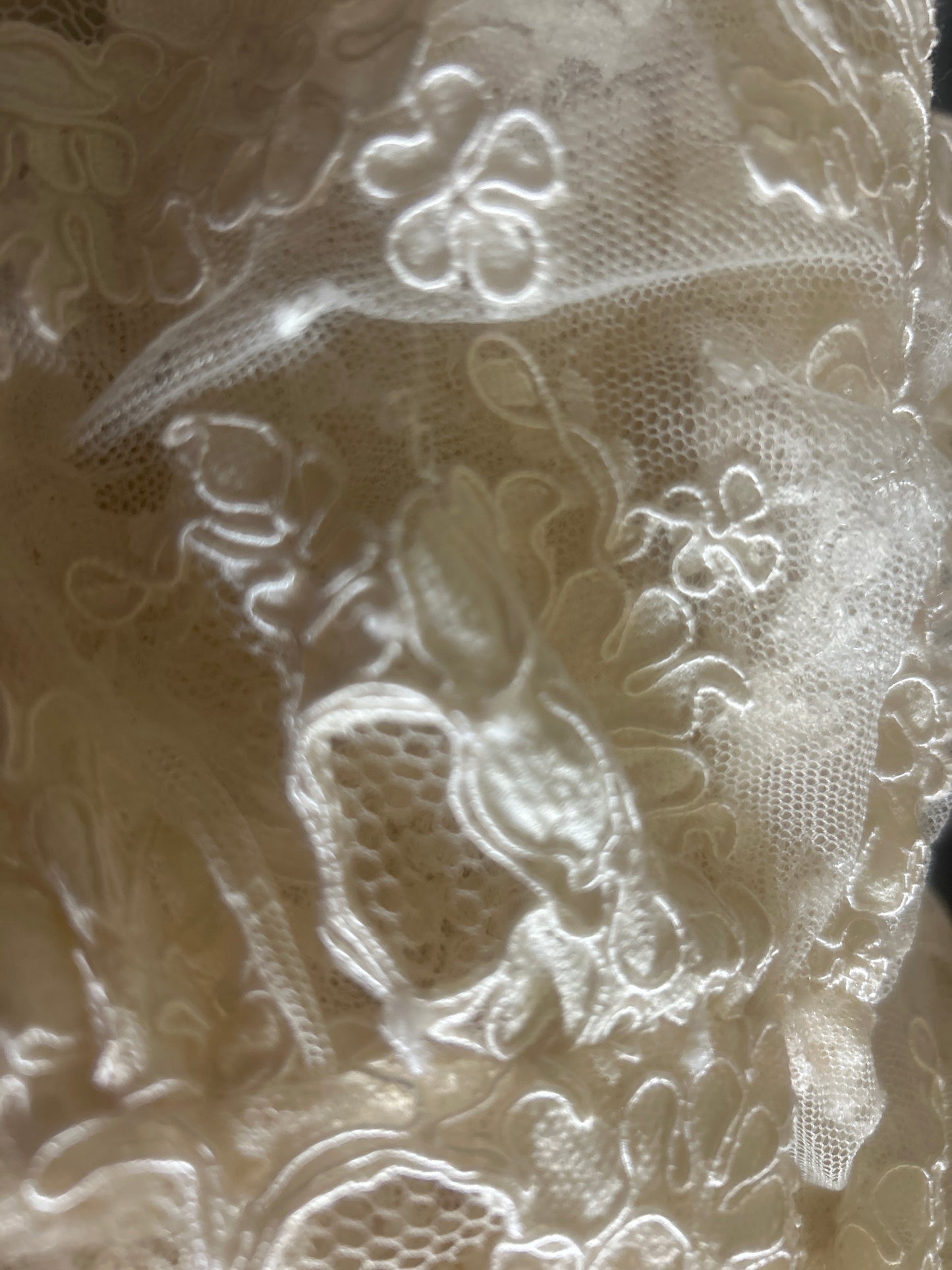 Gunne Sax Victorian Lace Cream Ivory Pearl Button Puff Sleeve Reversible Peplum Jacket Bolero Blouse