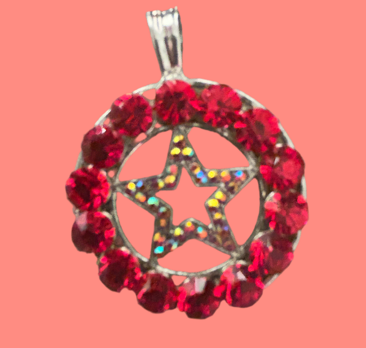Y2K Star Crystal Pendant