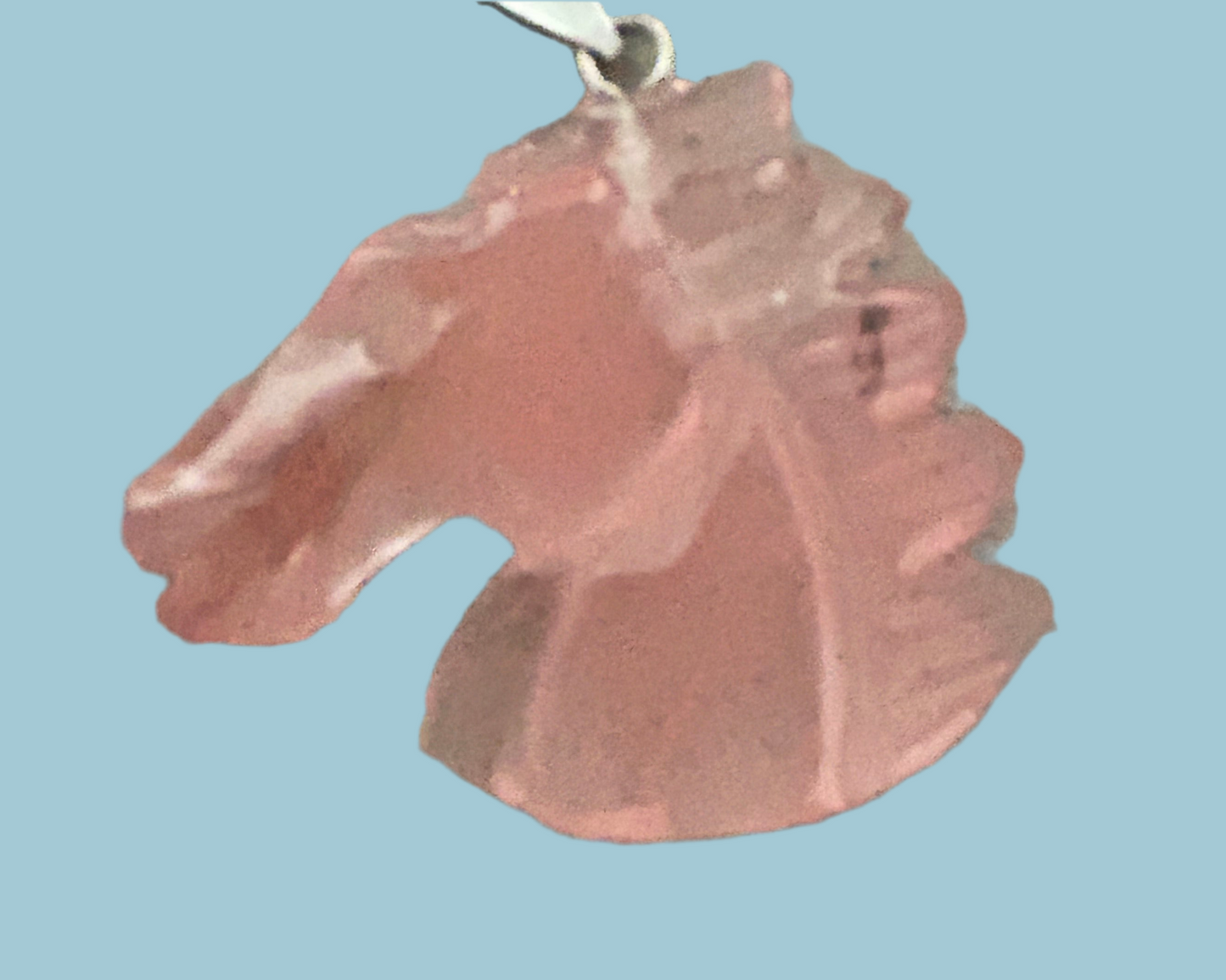 Pink Pony Club Jade Horse Bust Pendant