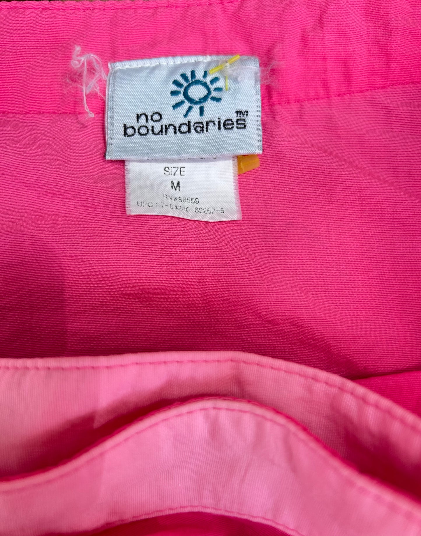 No Boundaries Neon Pink Baby Pink Surfer Swim Summer Pickleball Mean Girls Y2K Mini Wrap Skirt Size Medium