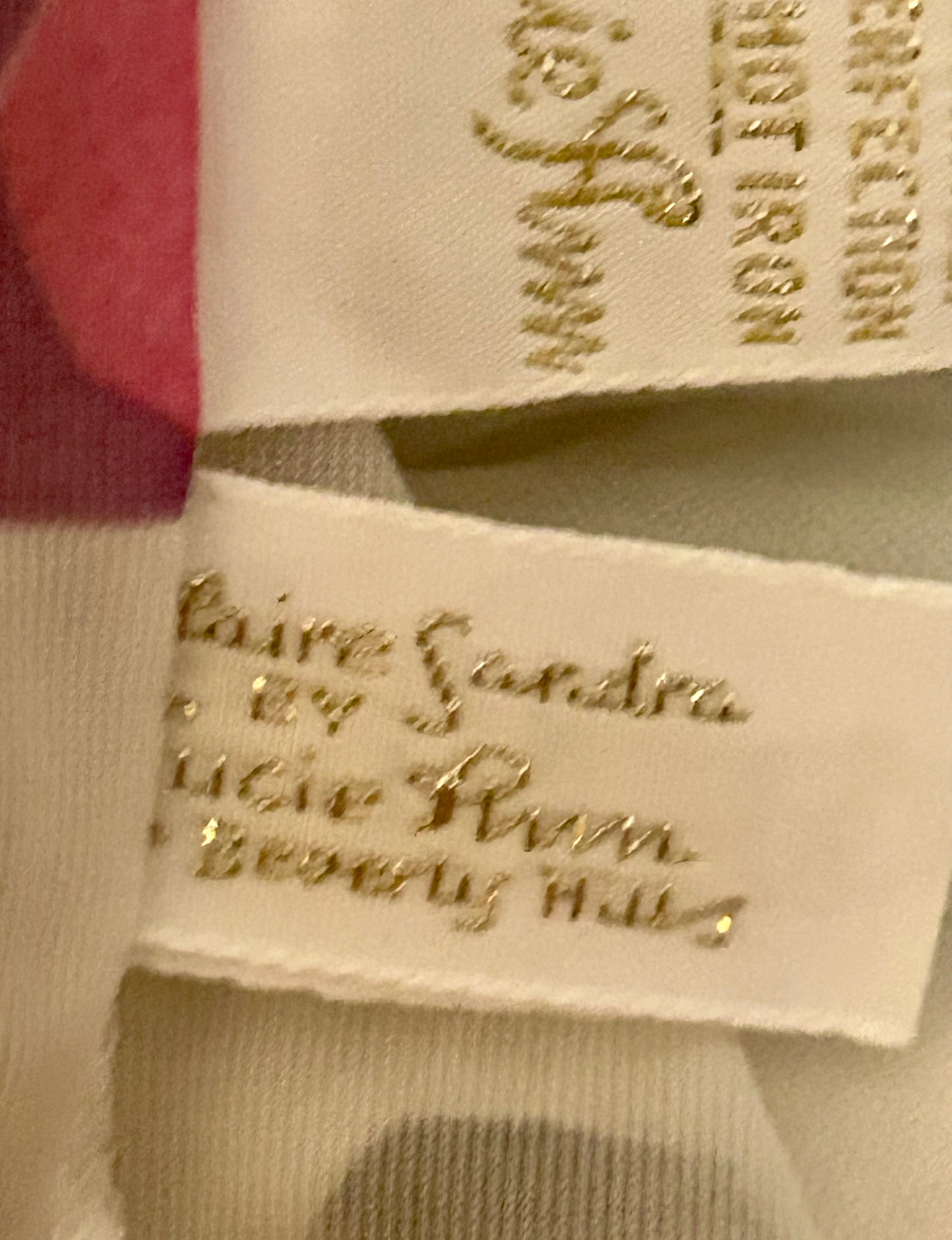 Claire Sandra by Lucie Ann Beverly Hills Geometric Flowers Peignoir Free Size VOLUP Friendly