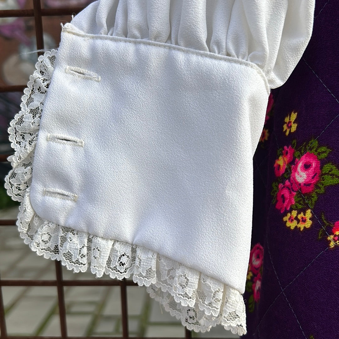 Chas L Lewis 60’s 70’s Vintage Neon Floral Maxi