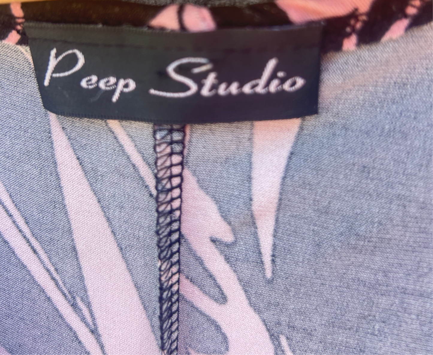 Y2K Deep V Cap Sleeve Slinky Day to Night IT Girl Floral Black and Pink Ingenue Dress