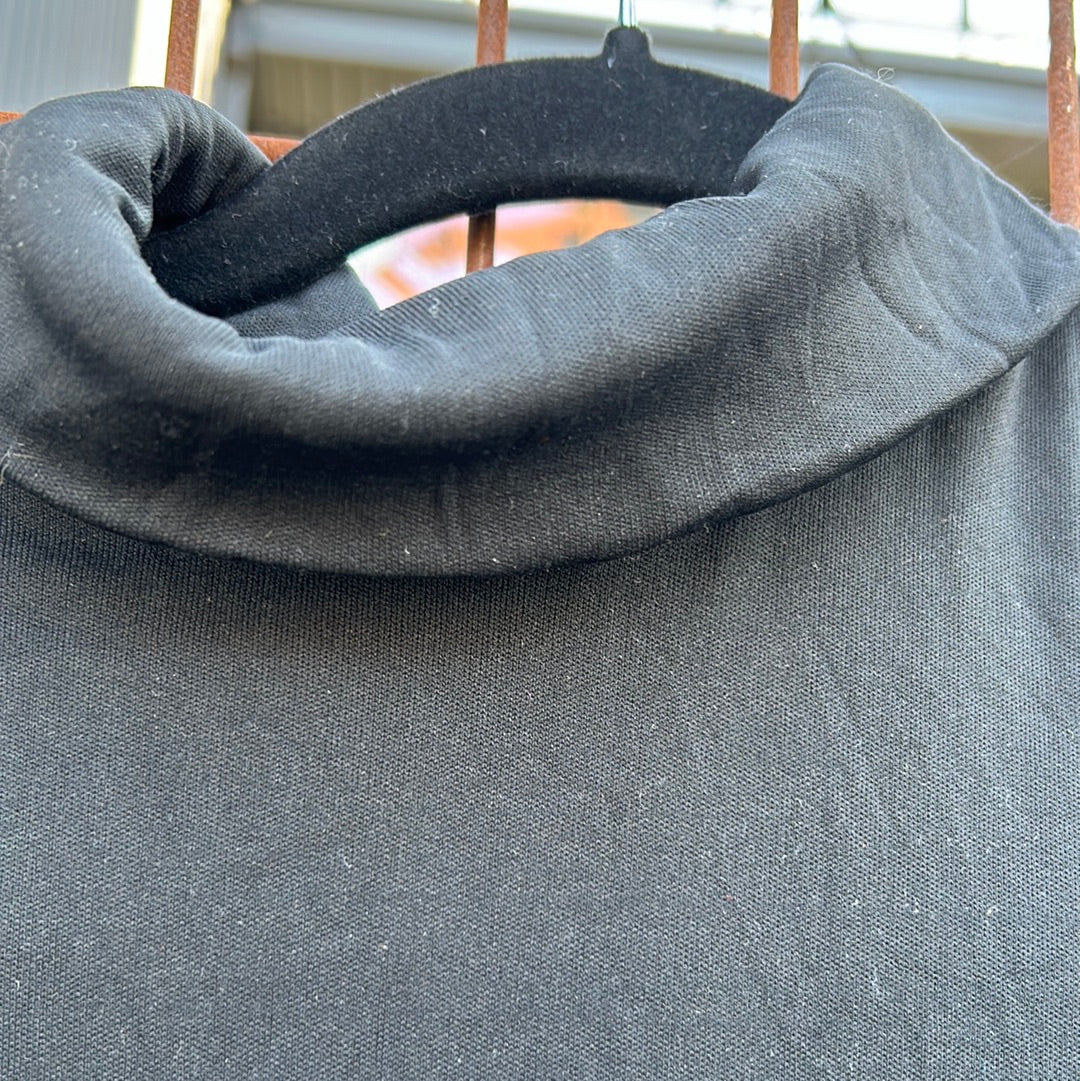 Joseph Magnin Fall Tones Lurex Turtleneck Ball Gown Occasion Dress