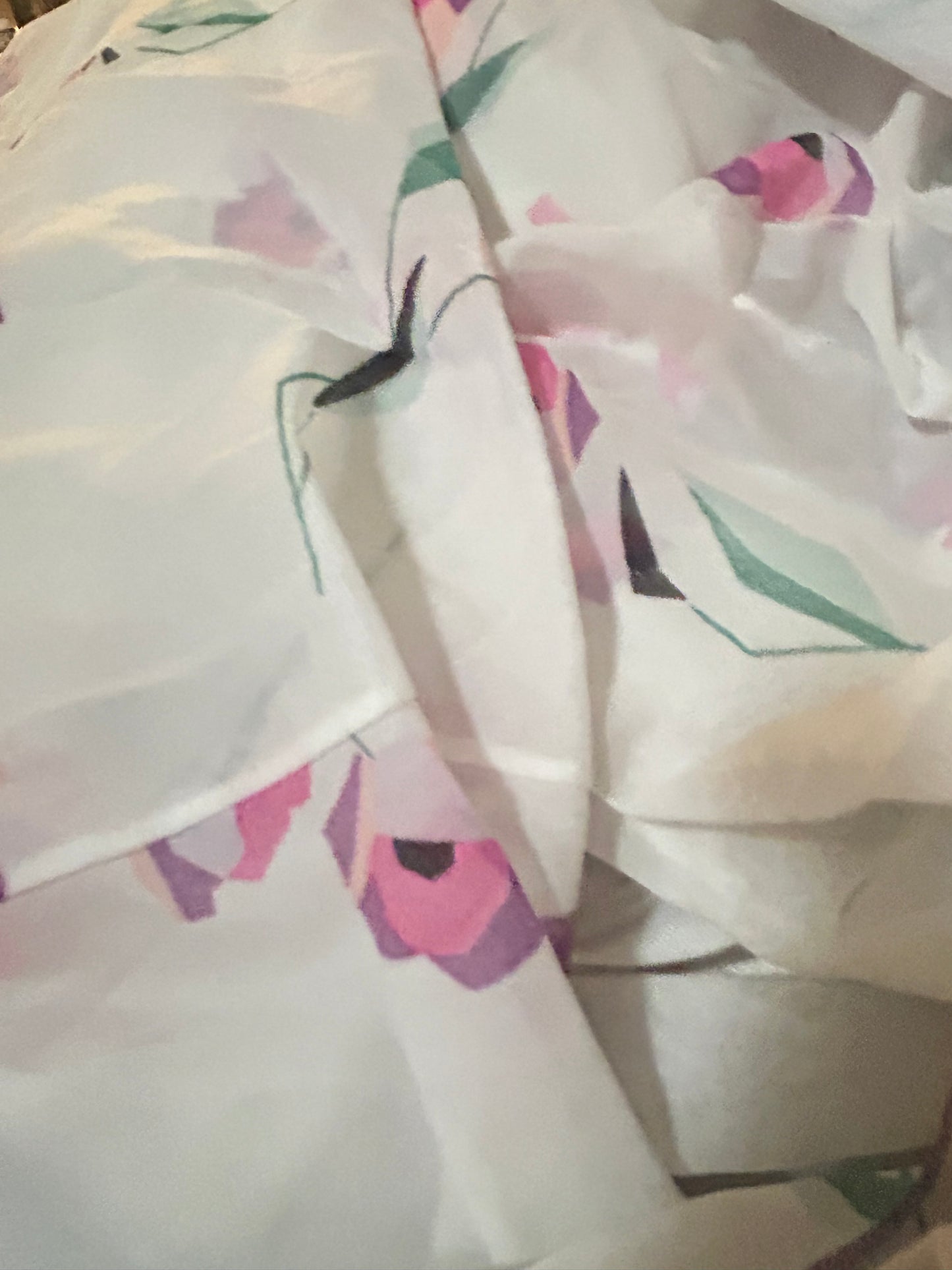 Claire Sandra by Lucie Ann Beverly Hills Geometric Flowers Peignoir Free Size VOLUP Friendly