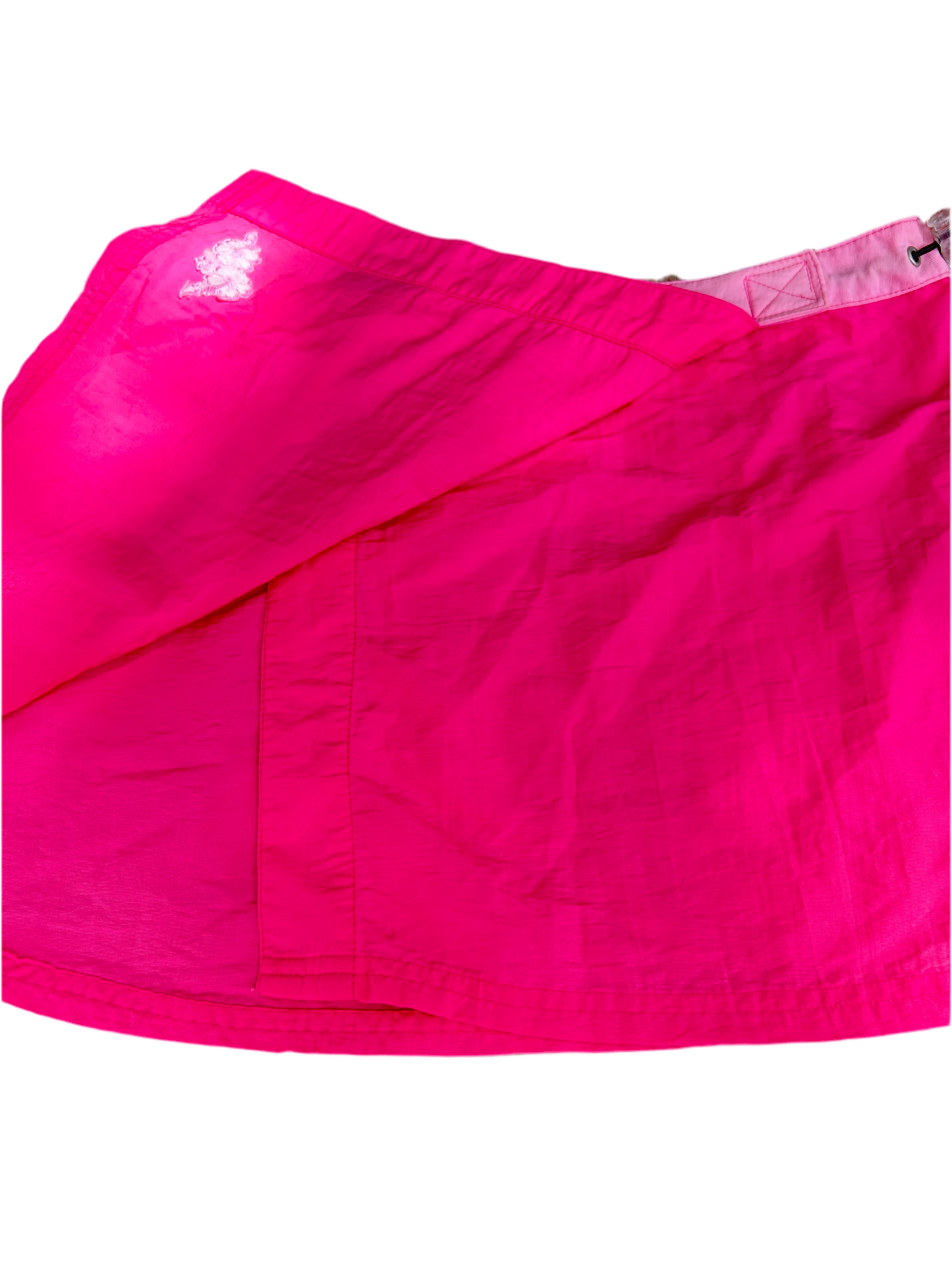 No Boundaries Neon Pink Baby Pink Surfer Swim Summer Pickleball Mean Girls Y2K Mini Wrap Skirt Size Medium