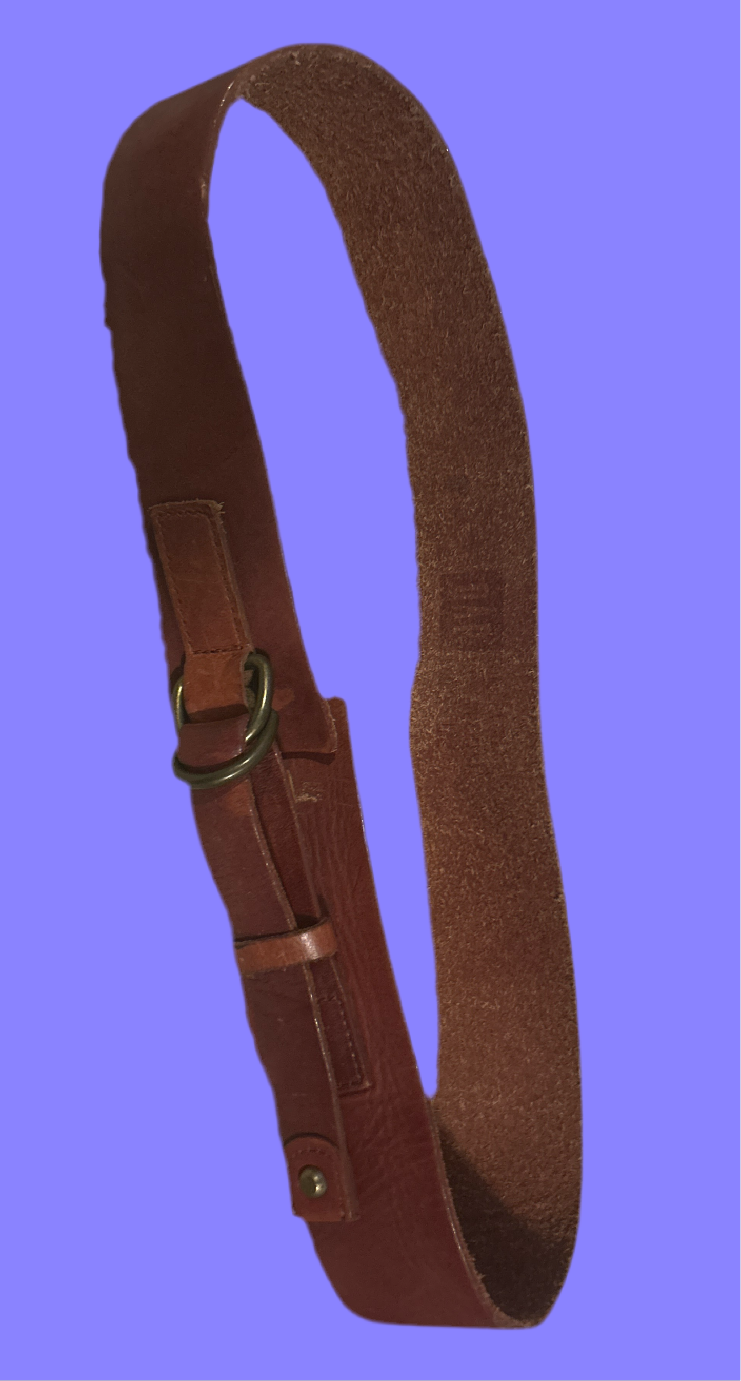 The Perfect Wide Brown Leather Belt 35”-38”