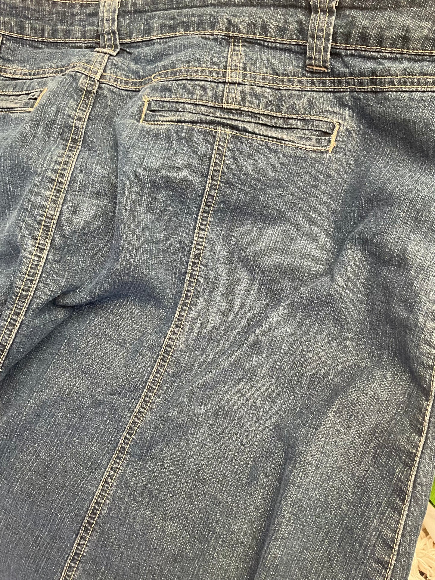 Westport Woman Denim Y2K Vintage Cargo Pocket Plus Size Skirt Size 18W