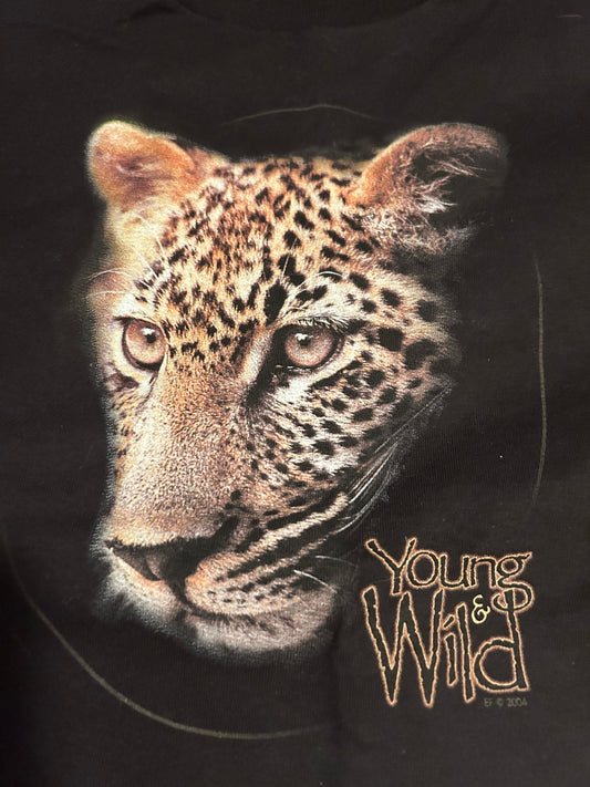 2004 Wild & Free Leopard Shirt Size Medium