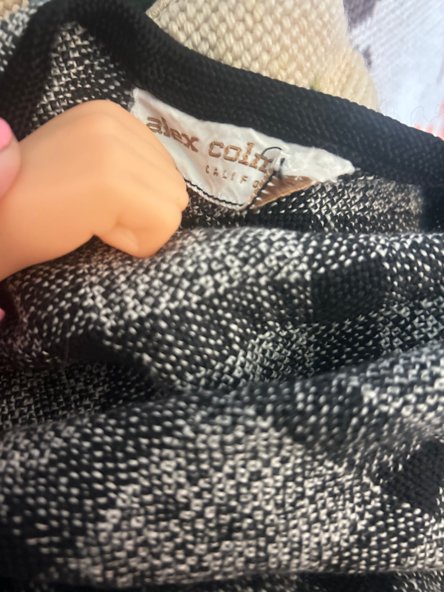 Vintage 60’s Secretary Office Siren Alex Coleman Cotton Linen Boucle Underbust Corset Vest