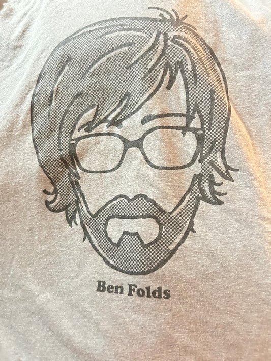 Ben Folds Cap Sleeve Cotton Tee circa 2006-2008