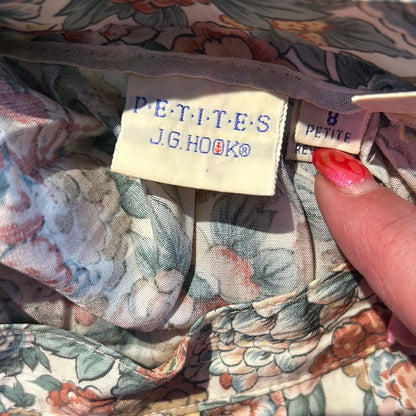 JG Hook Petites Rayon Pastel Floral mini Skirt