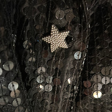 Load image into Gallery viewer, Jewel Queen Sequin Tuxedo Blazer Jacket Small
