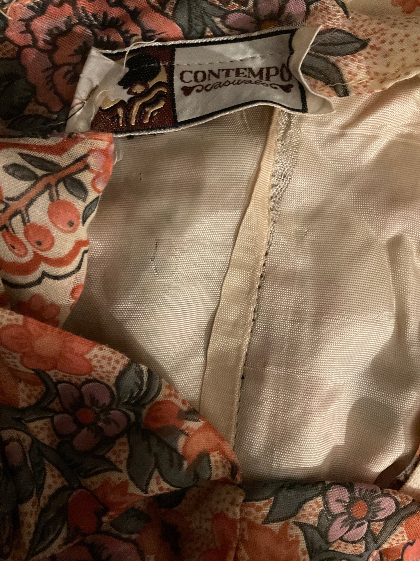 RARE Super Vintage Contempo Casuals Midi Dress