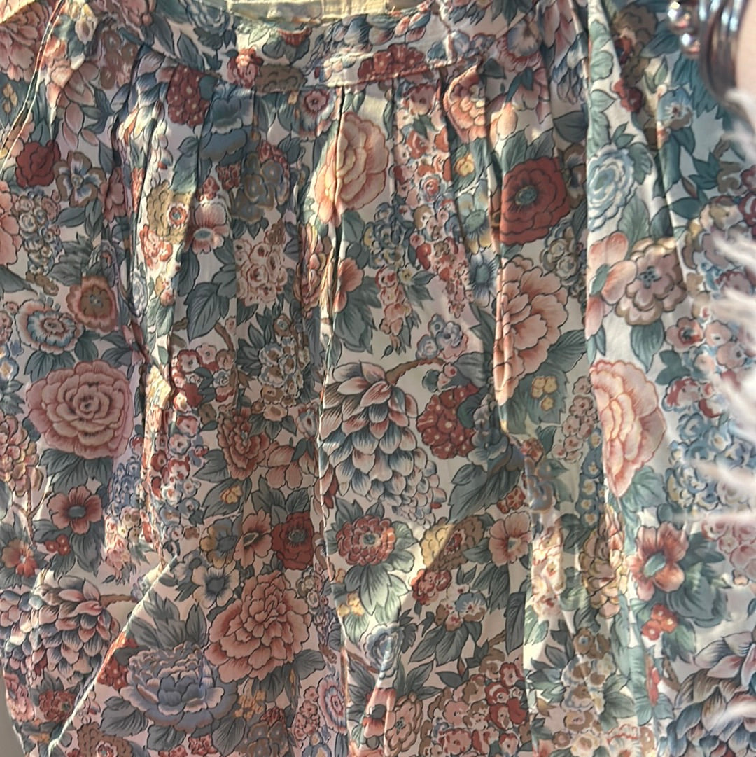 JG Hook Petites Rayon Pastel Floral mini Skirt