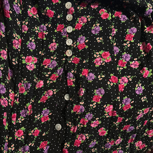 Plus Size JBS LTD Vintage Maxi Floral Polka Dot Dress Size 18