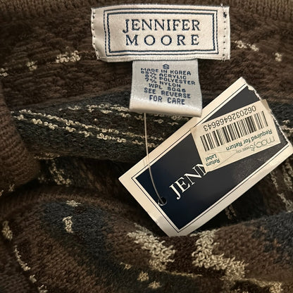 Jennifer Moore Fair Isle Y2k Zipper Cardigan