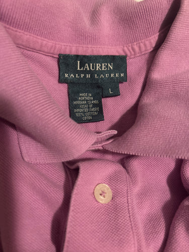 Lauren Ralph Lauren Sleeveless Lilac Polo Shirt Size Large