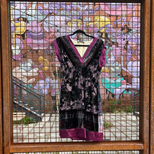 Load image into Gallery viewer, Y2K Velvet Burnout Mini Dress