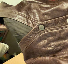 Load image into Gallery viewer, Paige Premium Denim Brown Leather Aldin Vest
