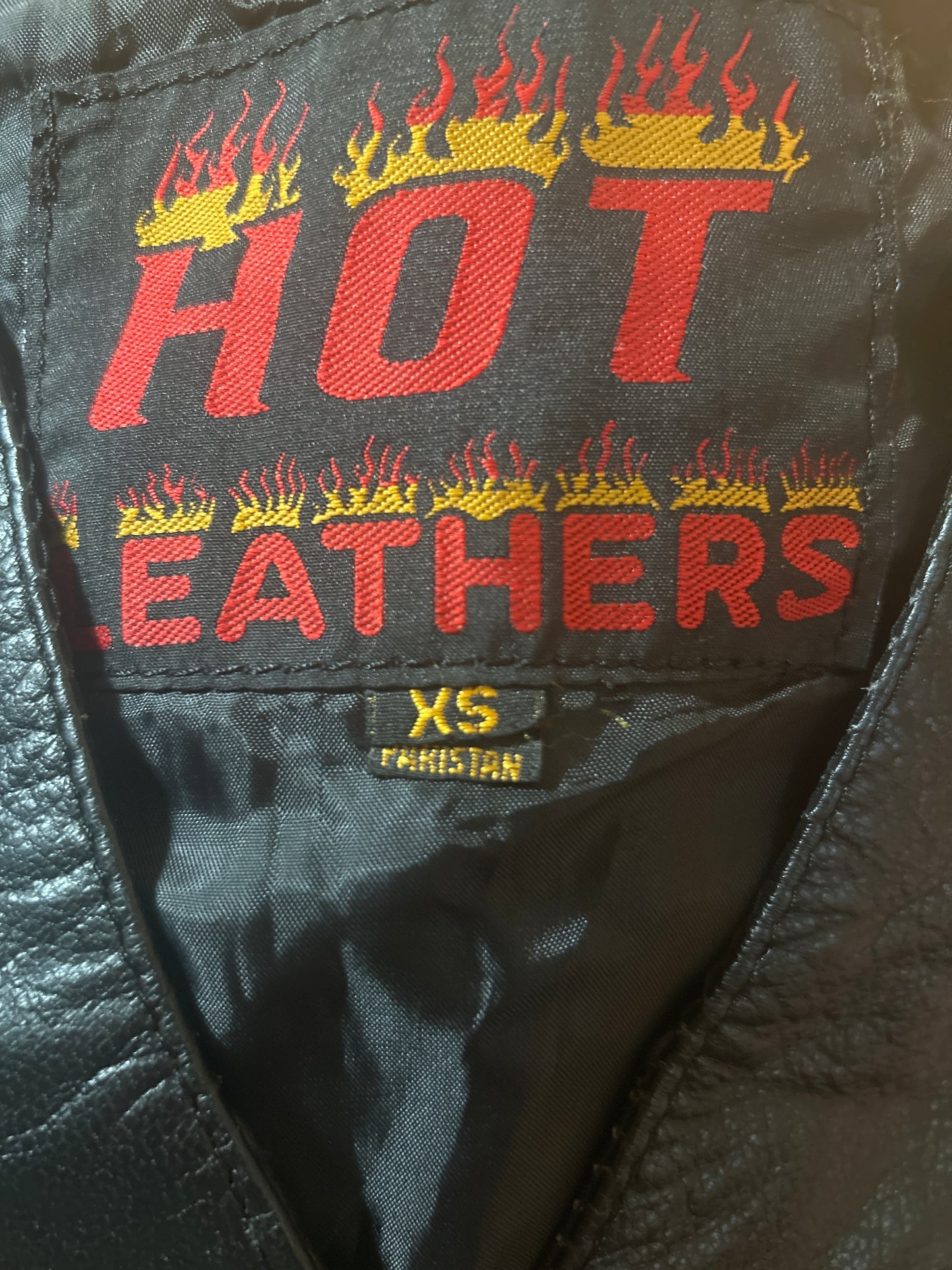 Hot Leathers Cropped Leather Vest XS