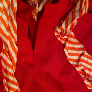 Bleaker Street 60’s Mod Mini Dress Tomato Orange