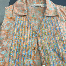 Load image into Gallery viewer, Frivolous by la blend Sleeveless Batik Pintuck Cotton Button Up Shirt
