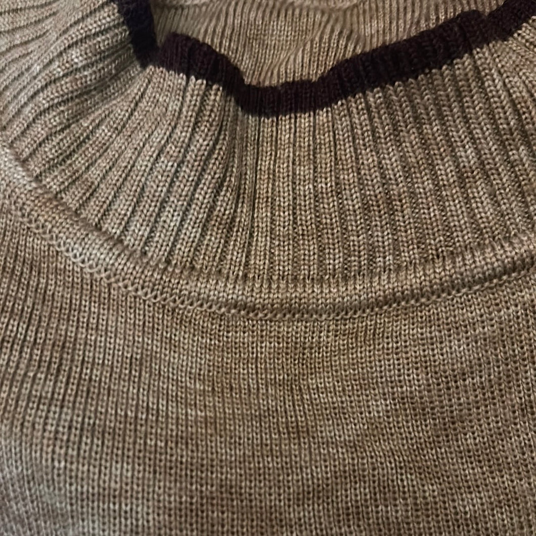 70’s Marled Green Brown Sweater