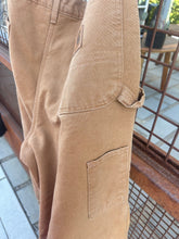 Load image into Gallery viewer, Vintage Y2K 2003 Carhartt Brown Canvas Fleece-Lined Zip Snow Pants 38x32