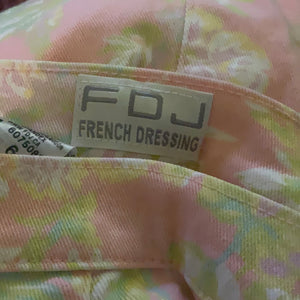 FDJ French Dressing Pastel Floral Denim Pencil Skirt Size 6