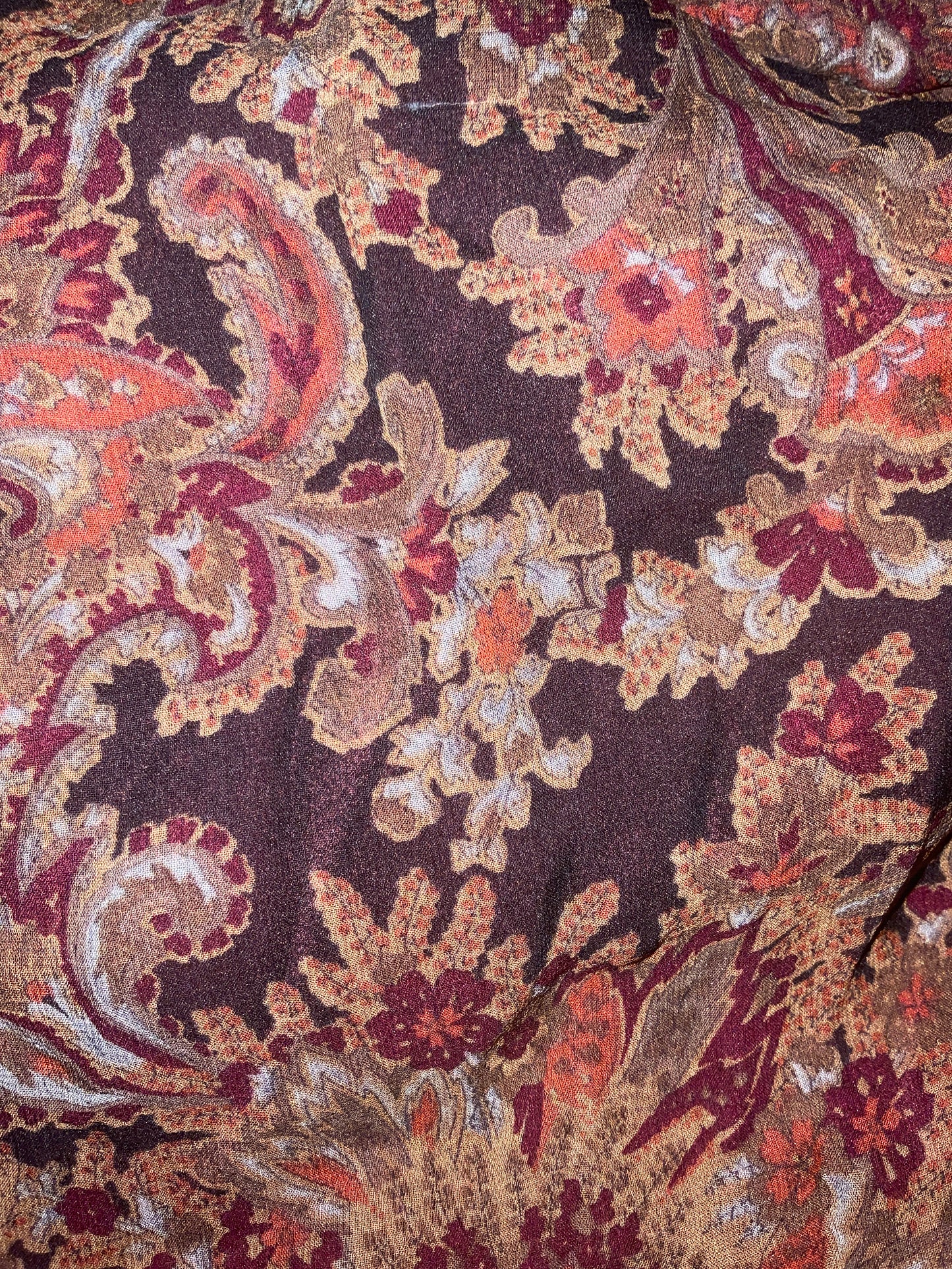 Coldwater Creek NWT Paisley Dark Romance Fairy Y2K Bias Cut Ruffle Midi Skirt Plus Size 2X