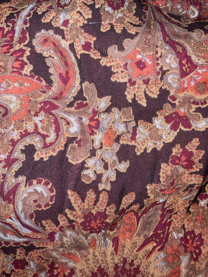 Coldwater Creek NWT Paisley Dark Romance Fairy Y2K Bias Cut Ruffle Midi Skirt Plus Size 2X