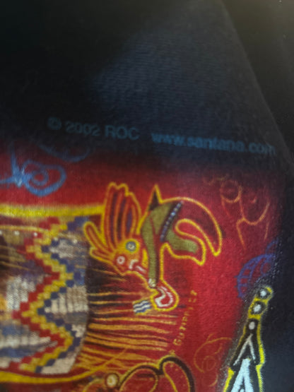 2002 Santana Shaman 100% Cotton Navy Tee Size XL