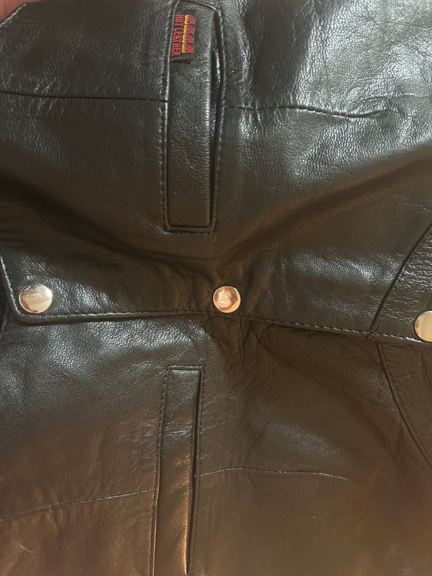 Hot Leathers Cropped Leather Vest XS