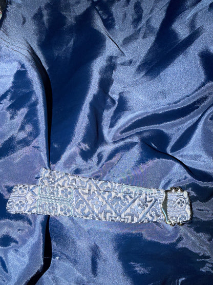 Froggy Paris 90’s Y2K Navy Brocade Vest