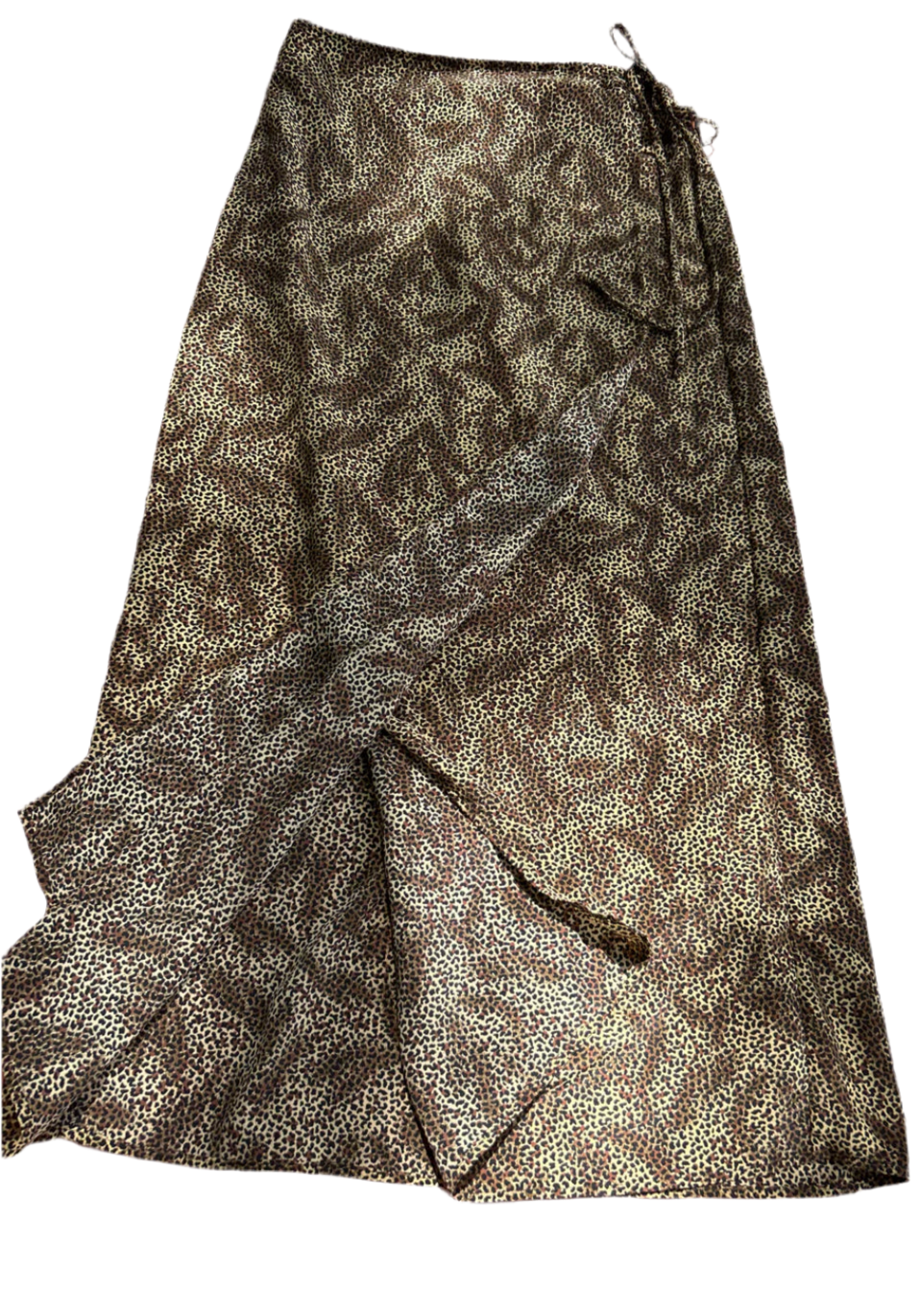 Impressions Full Wrap Skirt in Abstract Cheetah Size Large