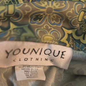 Younique Clothing 90’s does 70’s Deep V Neck Button Up 3/4 Sleeve