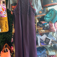 Load image into Gallery viewer, De Laru by Linda Bernell Purple Maroon Racerback Occasion Gown