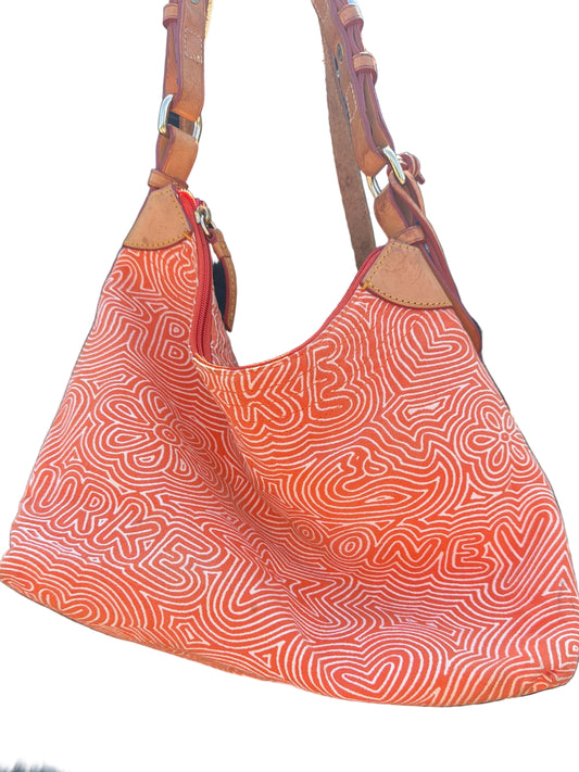 Vintage Y2K Dooney & Bourke Graffiti Swirl Shoulder Bag