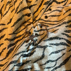 Lauren Jeans Co Ralph Lauren Plus Size Sleeveless Lace Front Maxi Dress Tiger Print