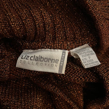 Load image into Gallery viewer, Liz Claiborne Collection Copper Chunky Double Breasted Cardigan Sweater Size Peite