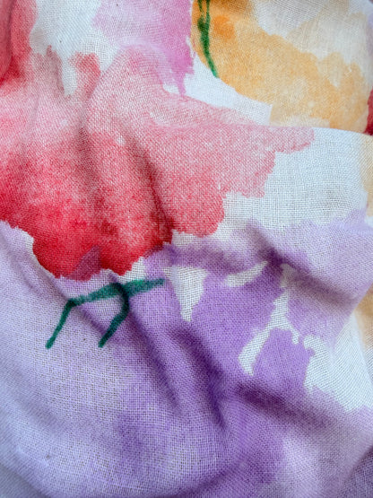 Prue Acton Australia Watercolor Cotton Dress XS petite friendly