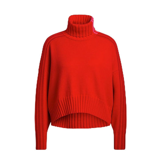 adidas X IVY PARK WOMEN'S TURTLENECK RED SWEATER Size Small