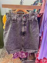Load image into Gallery viewer, Paris Blues Black Acid Washed Mini Skirt Size 3