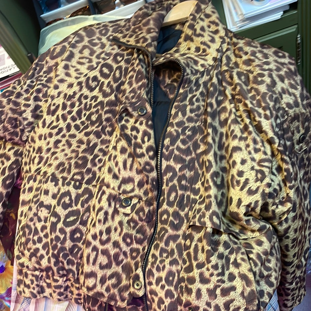 KAOS leopard puffer jacket