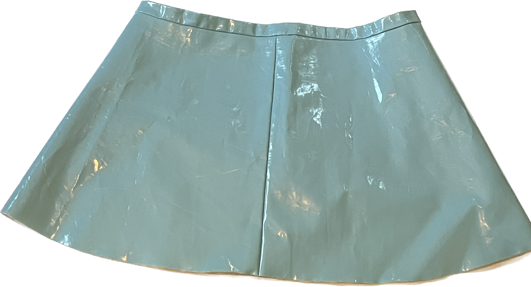 Baby Spice Powder Blue Plus Size  PVC 90’s Y2K Mini Skirt Size 20/22
