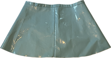 Load image into Gallery viewer, Baby Spice Powder Blue Plus Size  PVC 90’s Y2K Mini Skirt Size 20/22